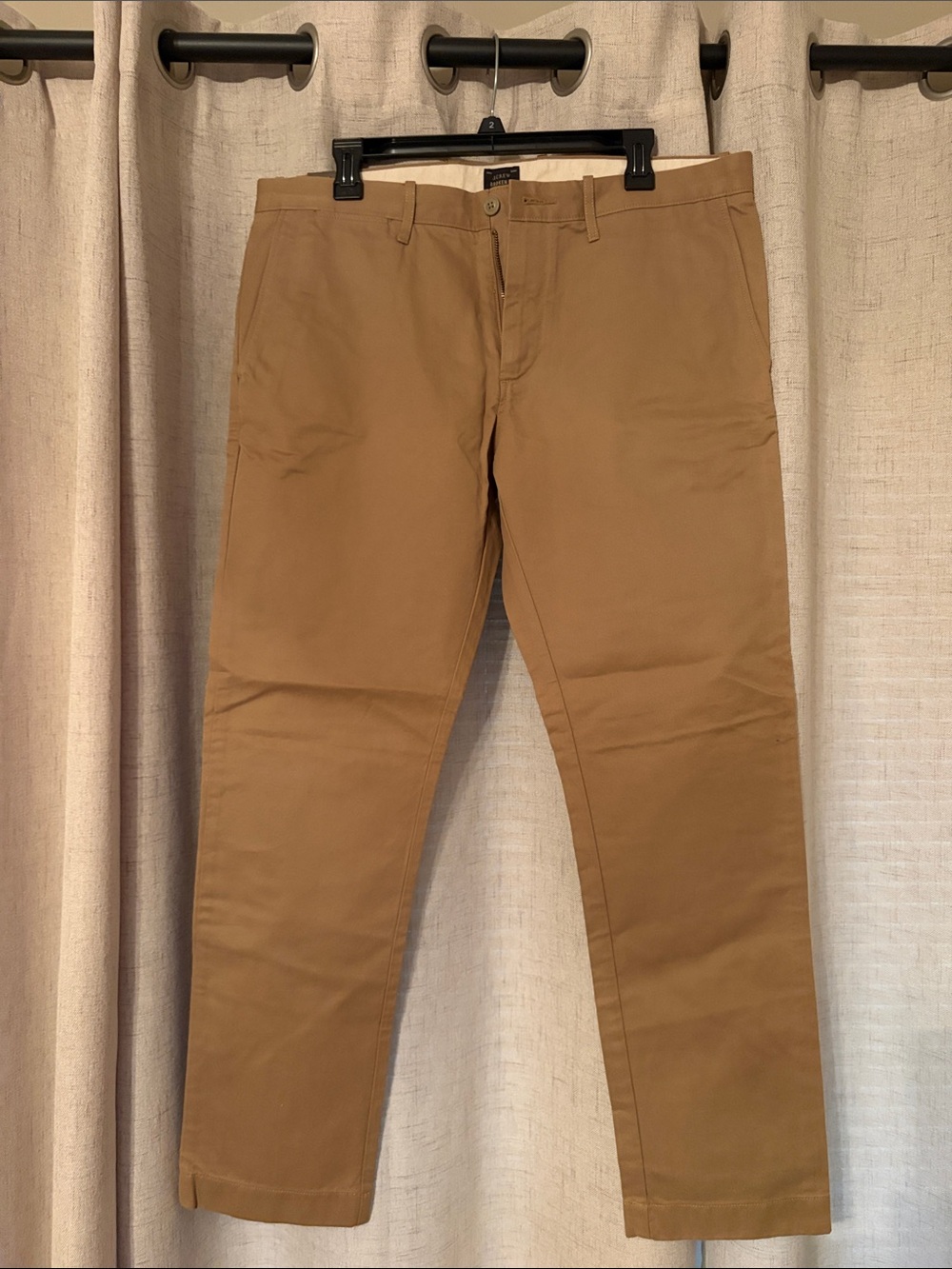 J. Crew Men's “Broken In” Pants in Camel Tan